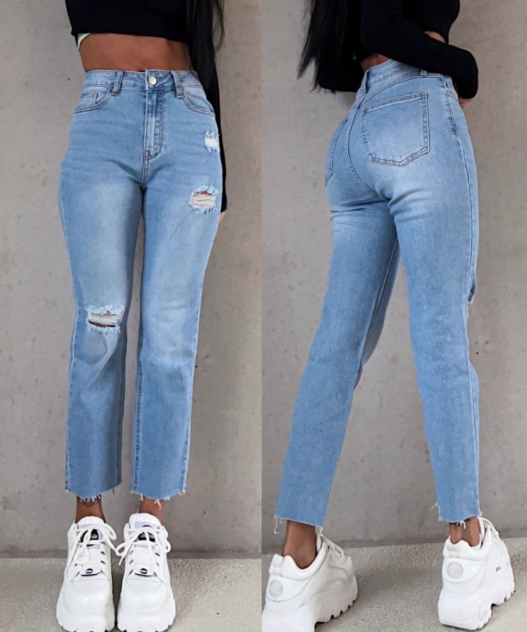 Mum Jeans Juanita Blau