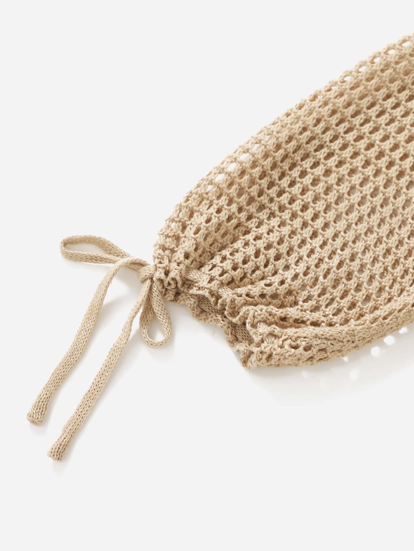 Strick Cover Up mit Hollow Out