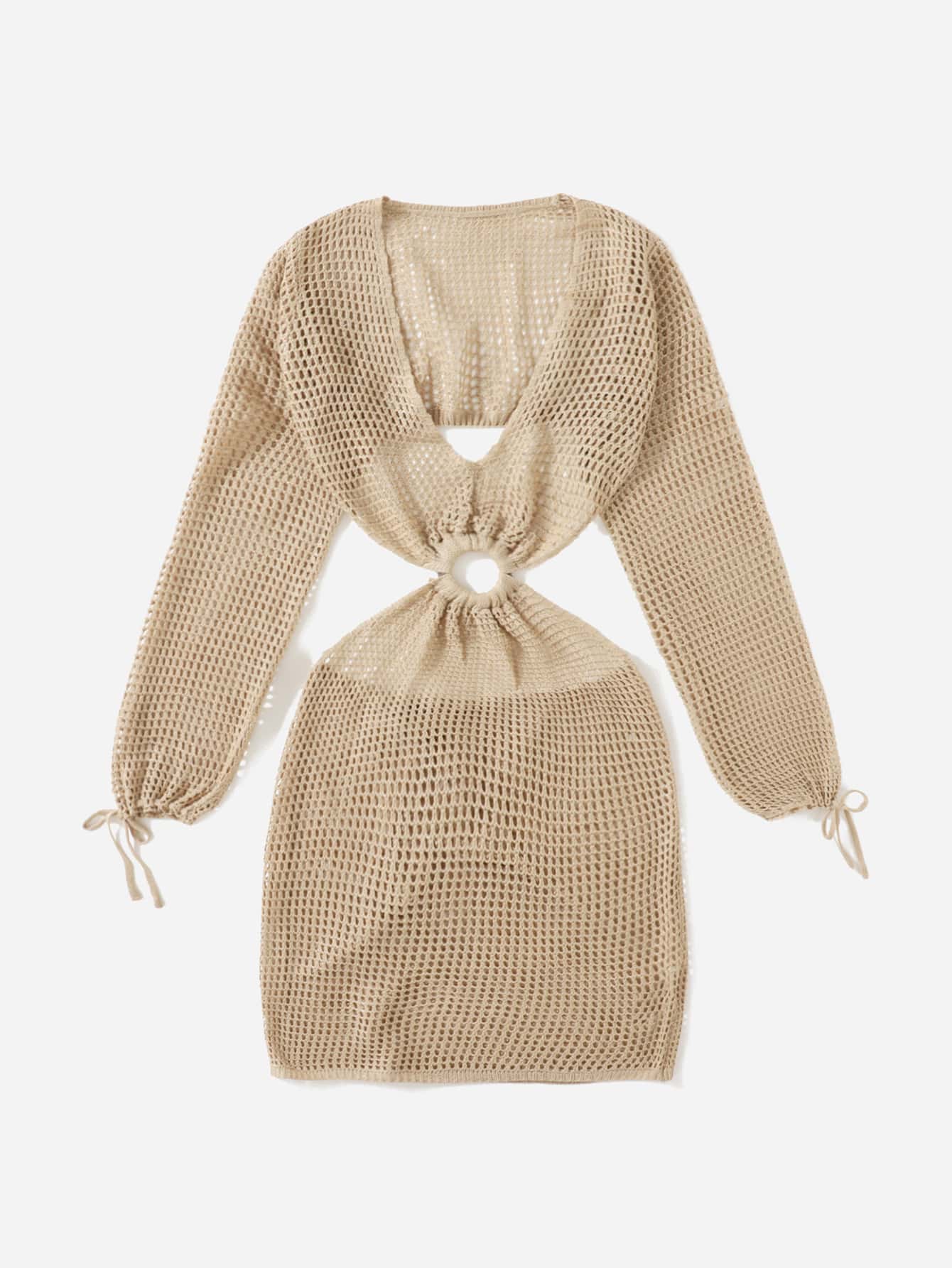 Strick Cover Up mit Hollow Out