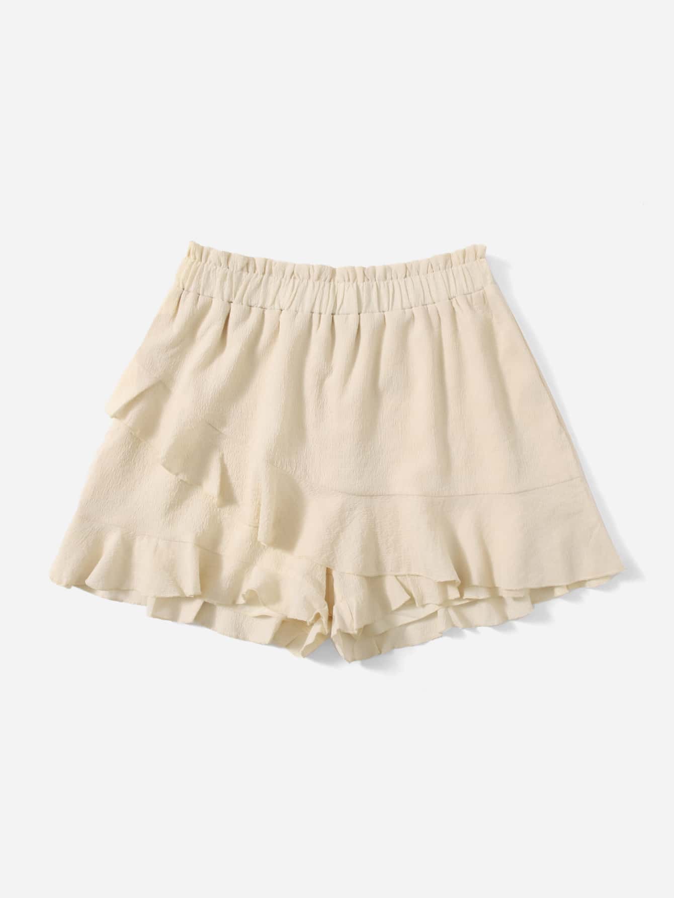 PLUSSIZE Hosenrock mit Papiertüten Taille, Rüschen