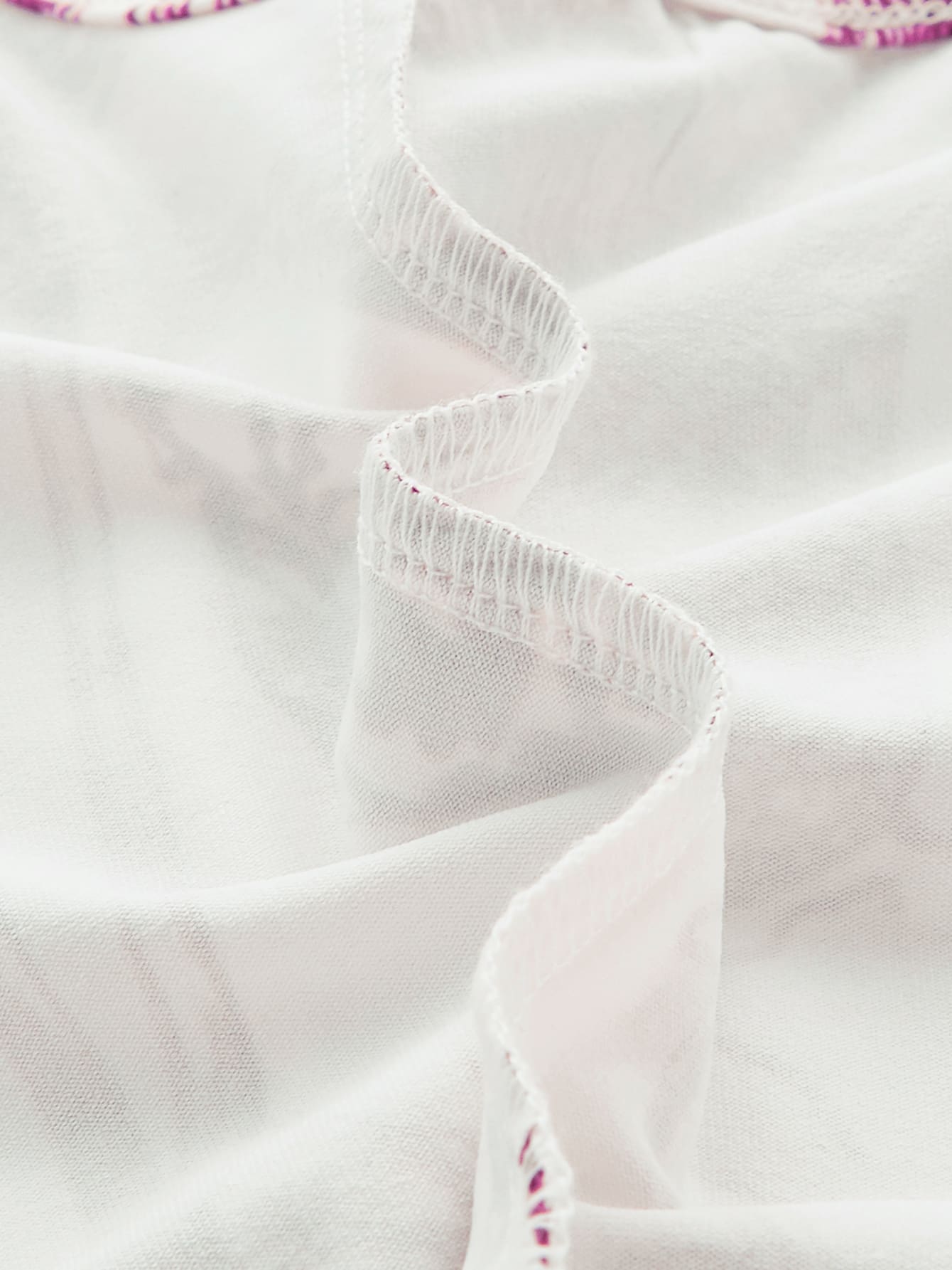 Tank Top mit Pflanze Muster, Wellensaum