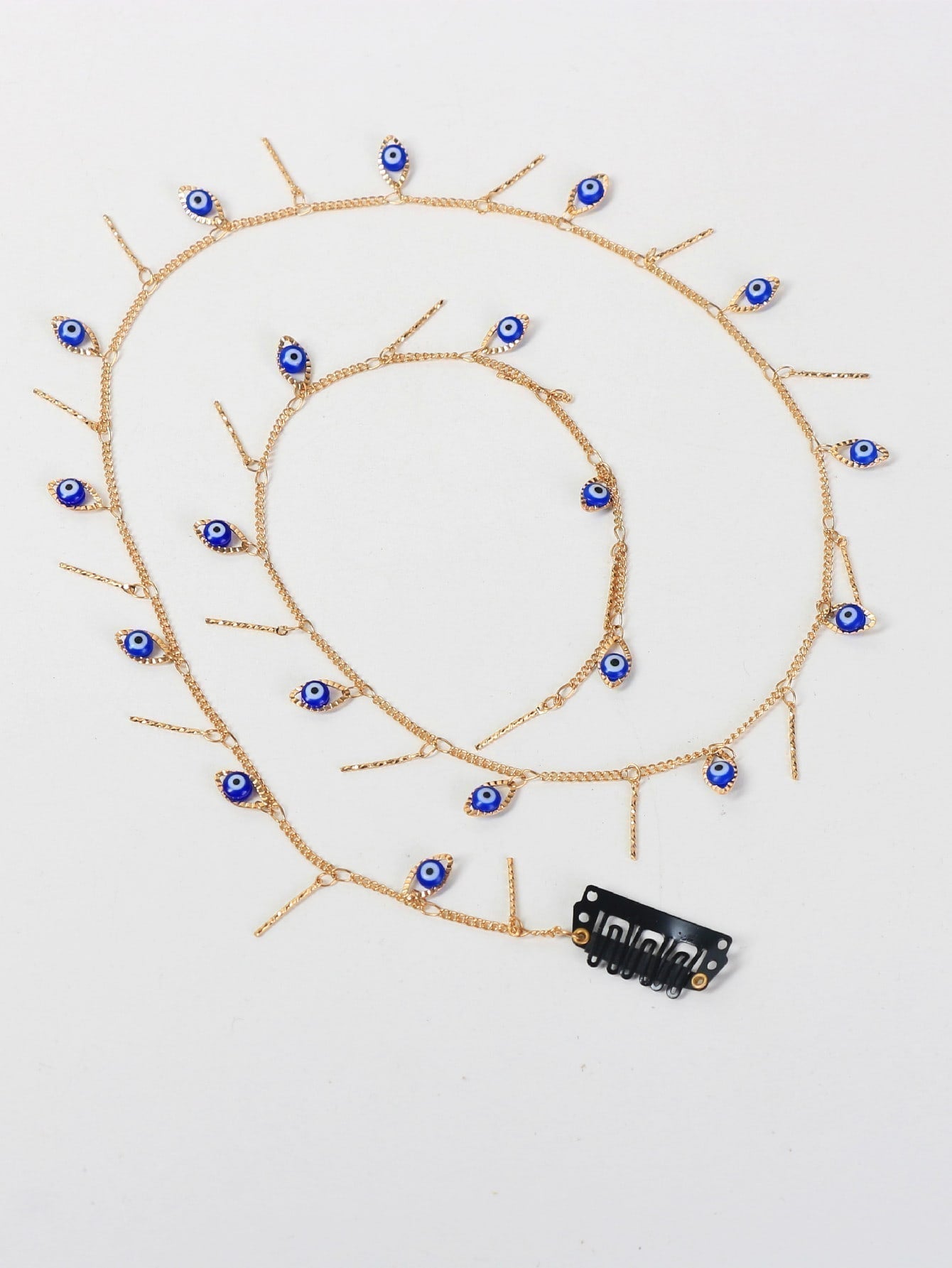 Haarklammer mit Böse Auge Dekor