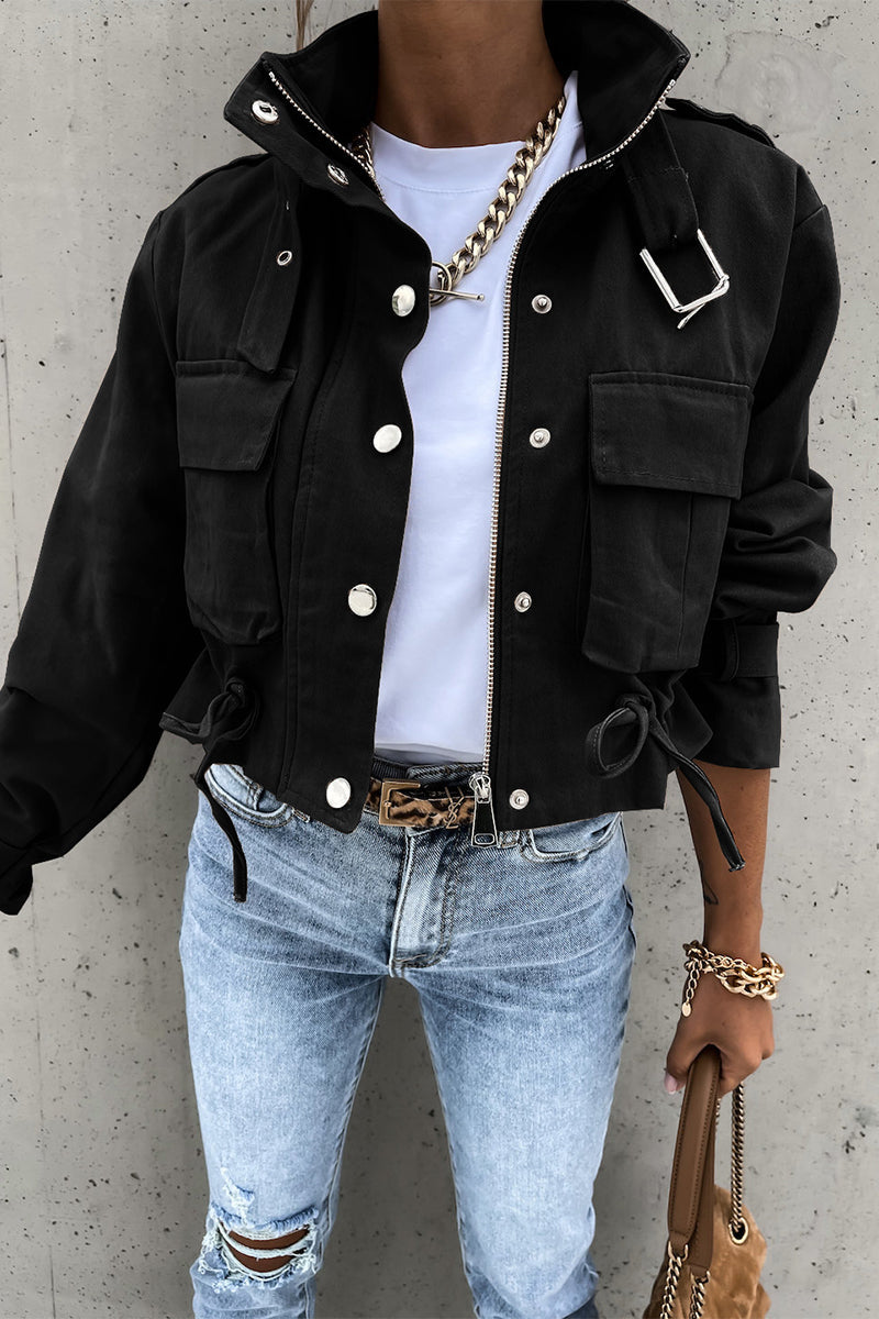 Elowen™ - O Neck Street Style Oberbekleidung  (50% RABATT)