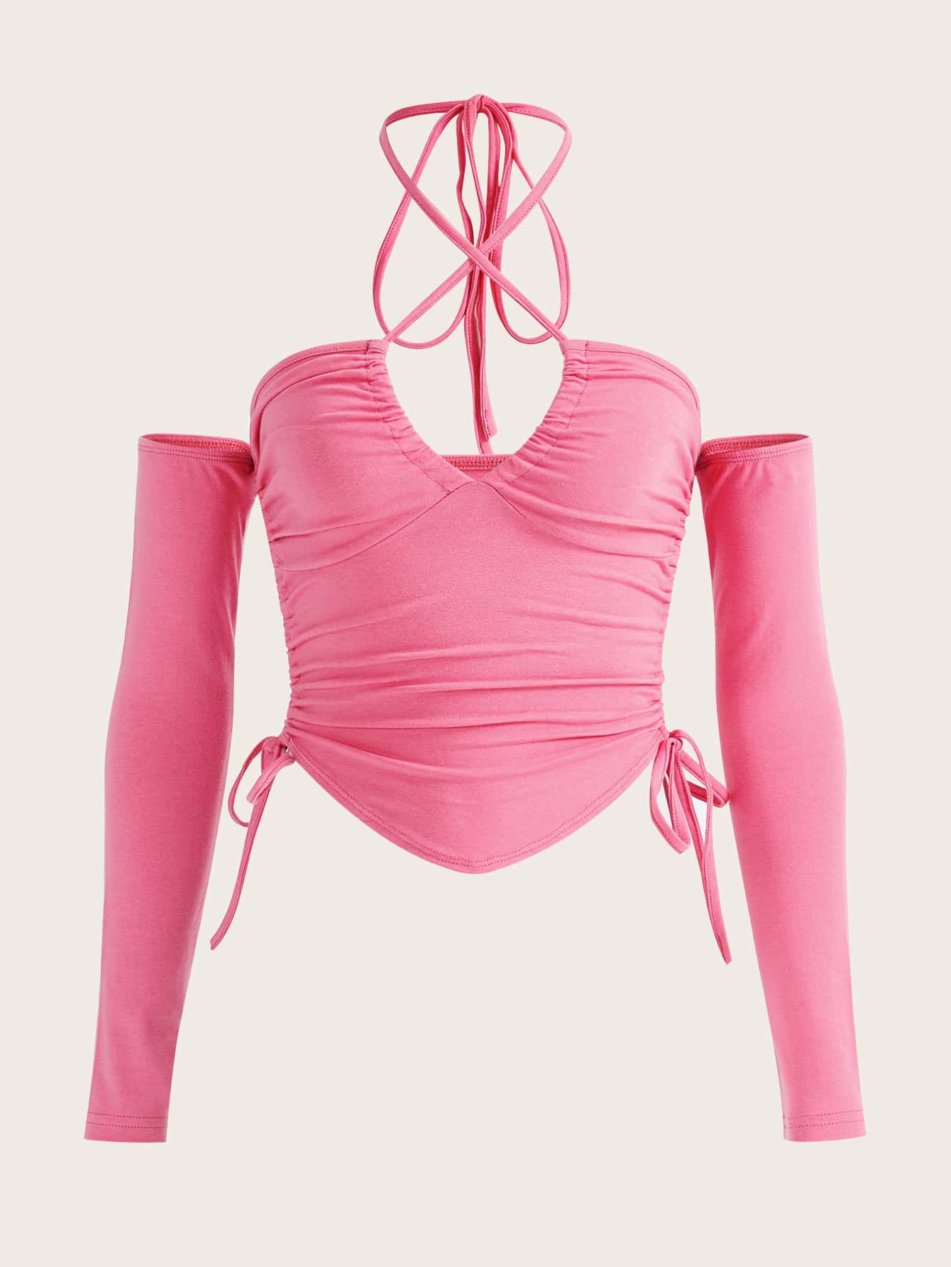 Trägertop mit seitlichem Schnürzug