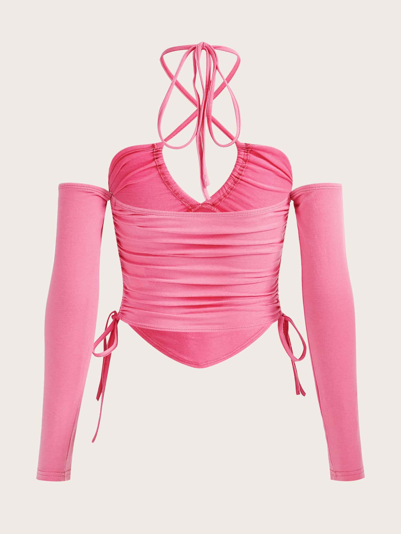 Trägertop mit seitlichem Schnürzug