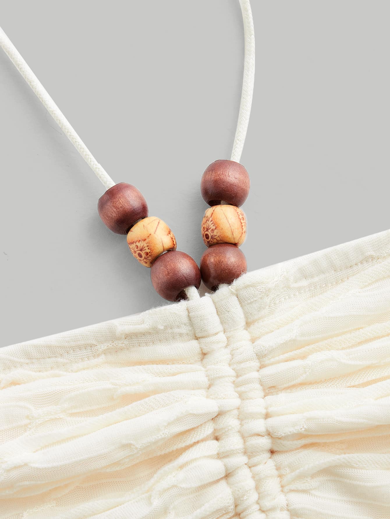 Trägertop mit Kreuzgurt auf Rücken, Rüschen