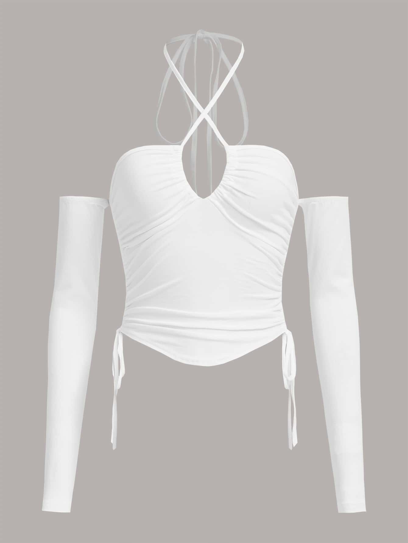 Trägertop mit seitlichem Schnürzug