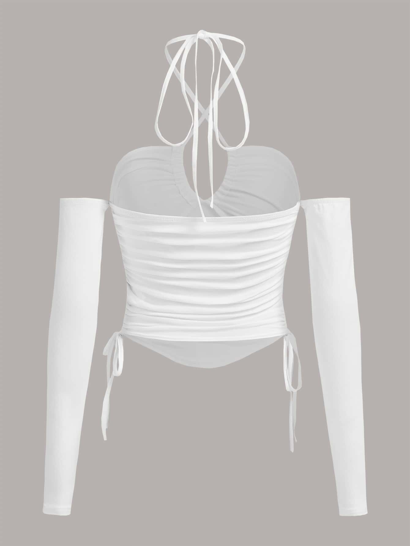 Trägertop mit seitlichem Schnürzug