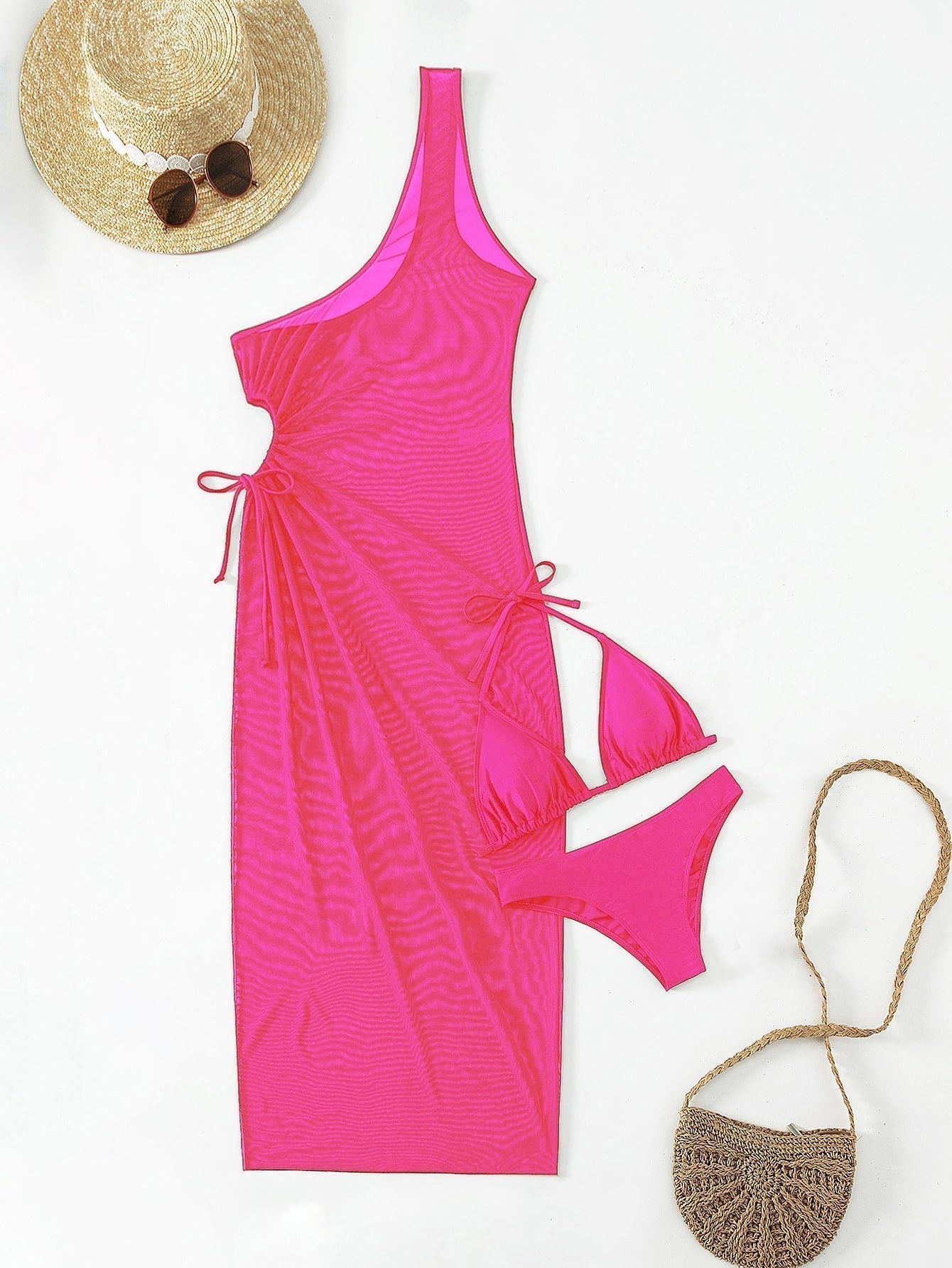 Triangle-Bikini mit Neckholder, & Cover-Up