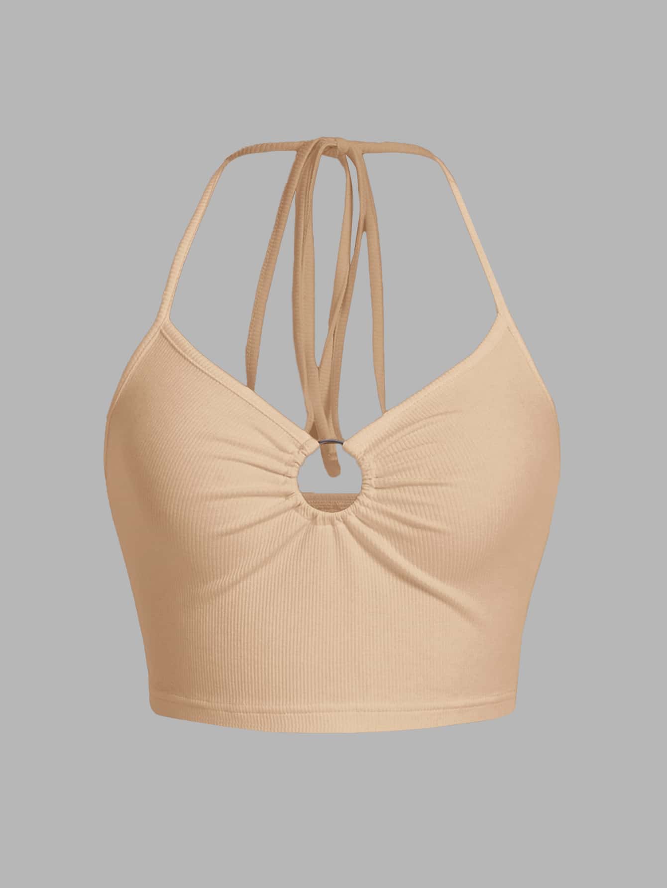 Trägertop mit Ring Bindung, Kreuzgurt auf Rücken