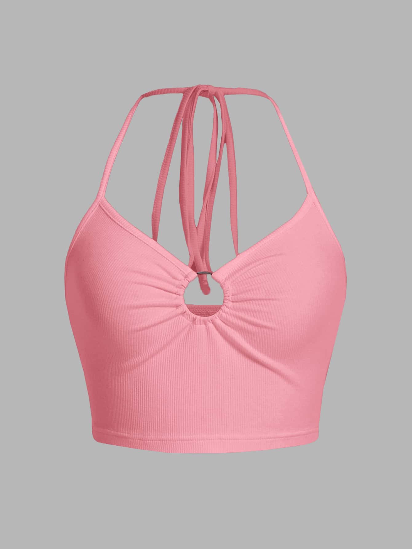 Trägertop mit Ring Bindung, Kreuzgurt auf Rücken