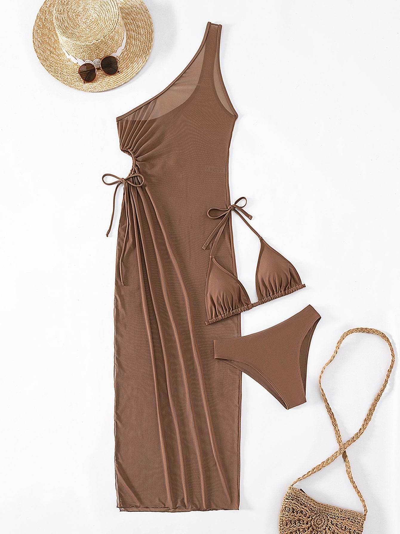 Triangle-Bikini mit Neckholder, & Cover-Up