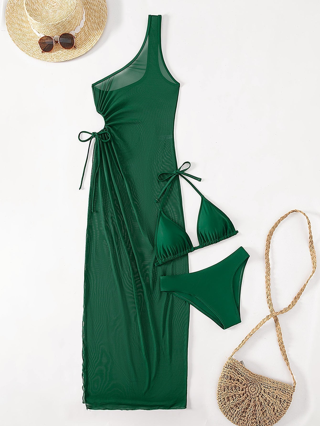 Triangle-Bikini mit Neckholder, & Cover-Up