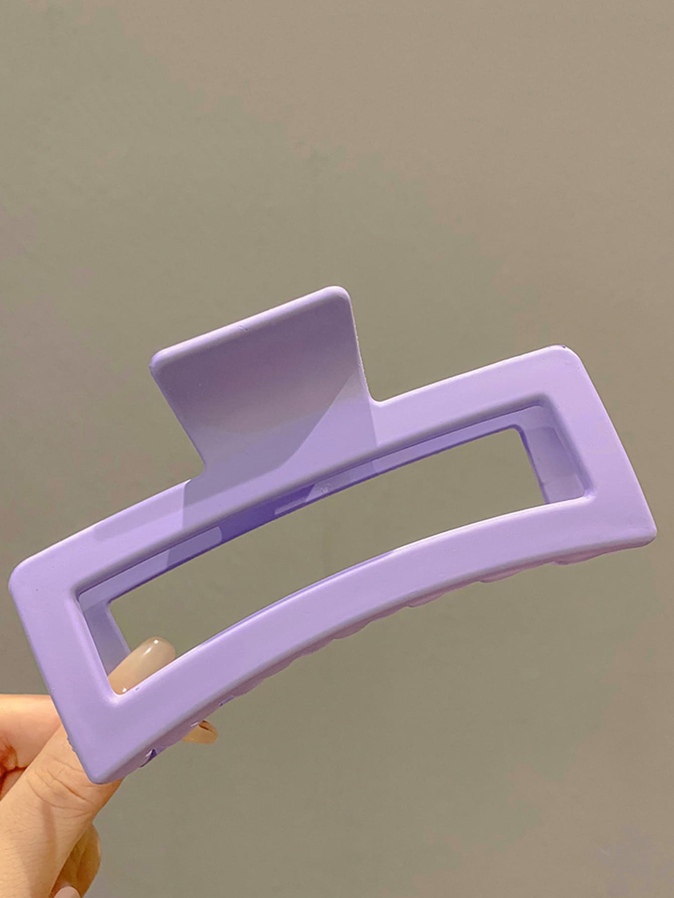 3 Stücke Haarklammer mit Loch, Rechteck