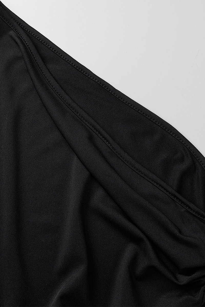 Sexy Solid Patchwork eine Schulter Bleistiftrock Kleider (50% RABATT)