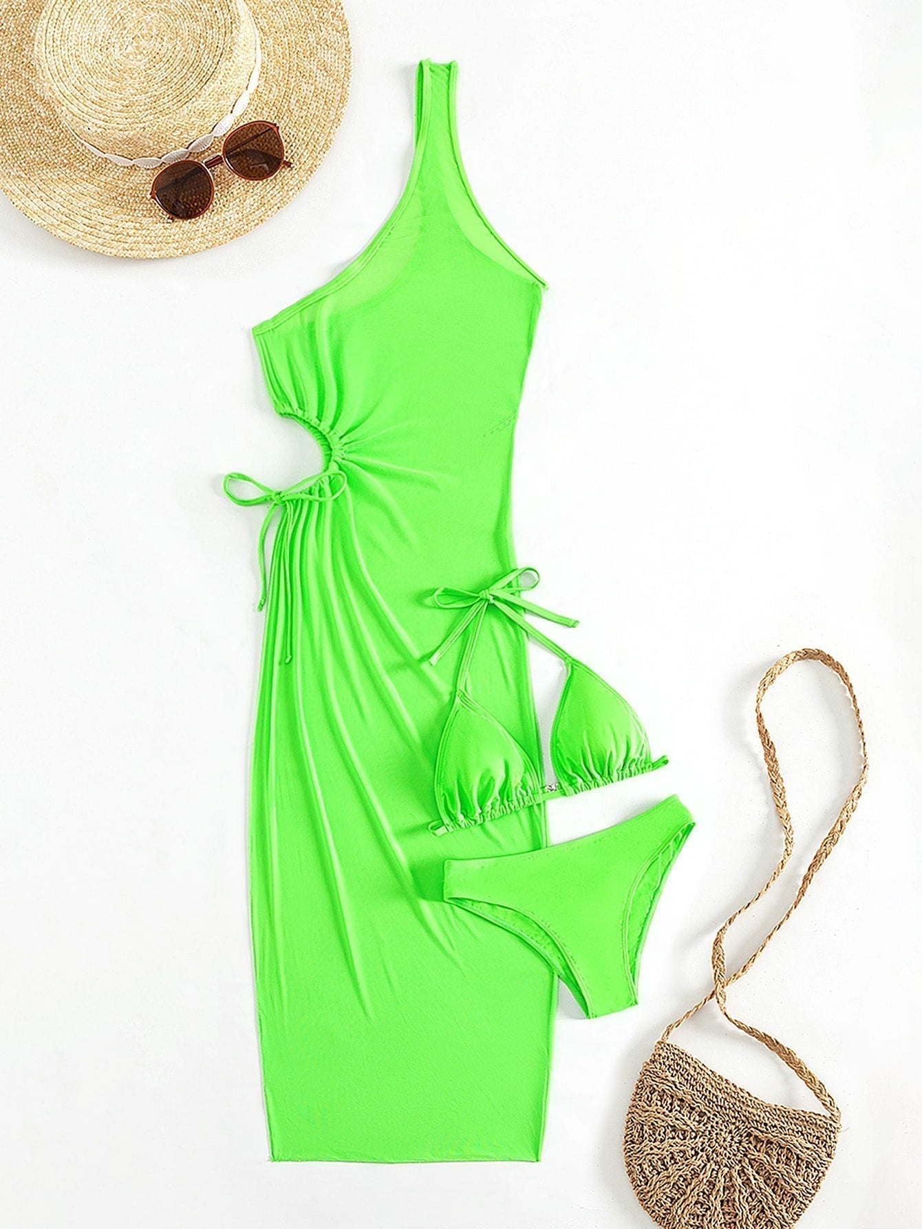 Triangle-Bikini mit Neckholder, & Cover-Up