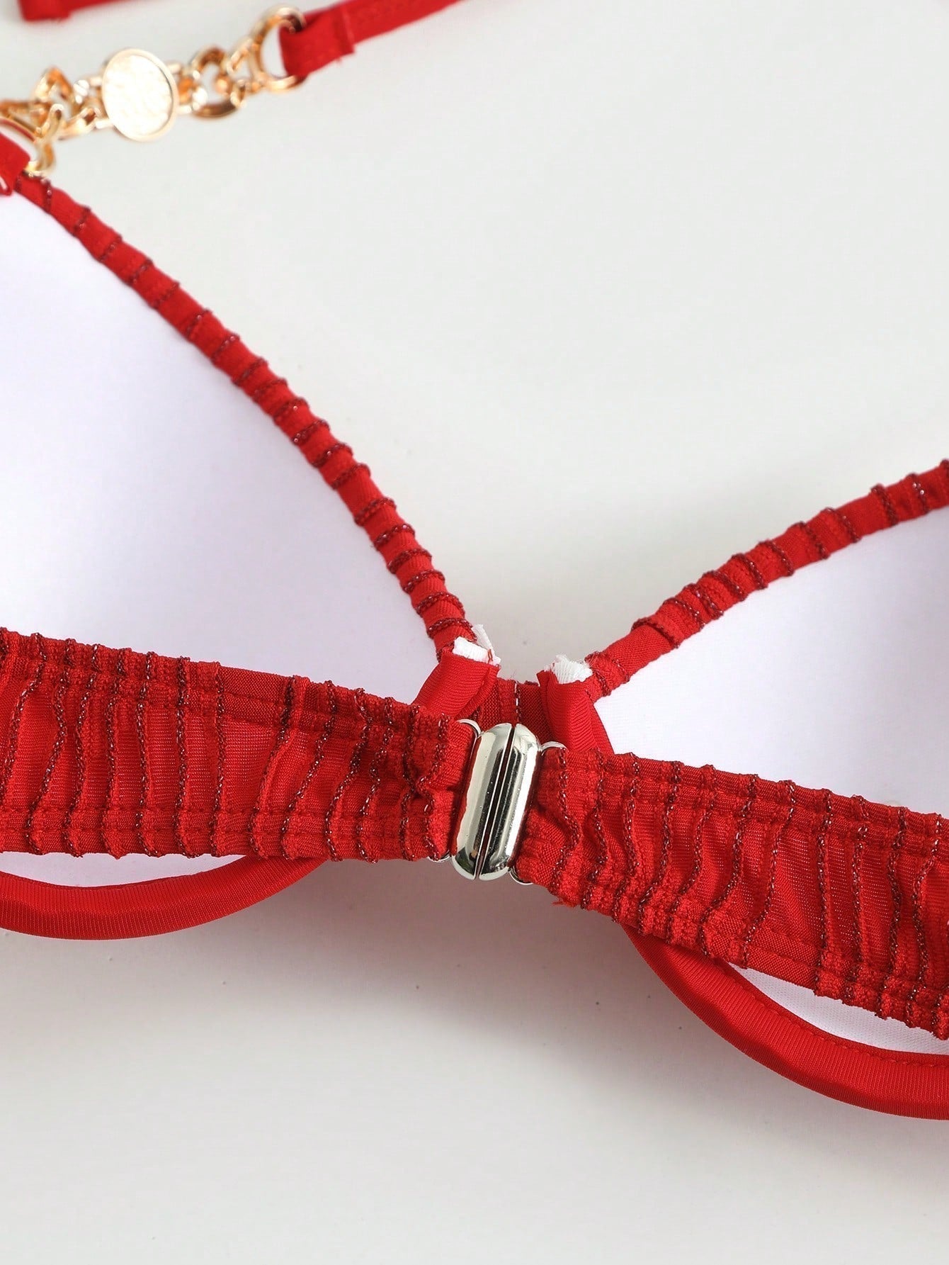 PUSH UP Bikini Top mit Kette, Neckholder