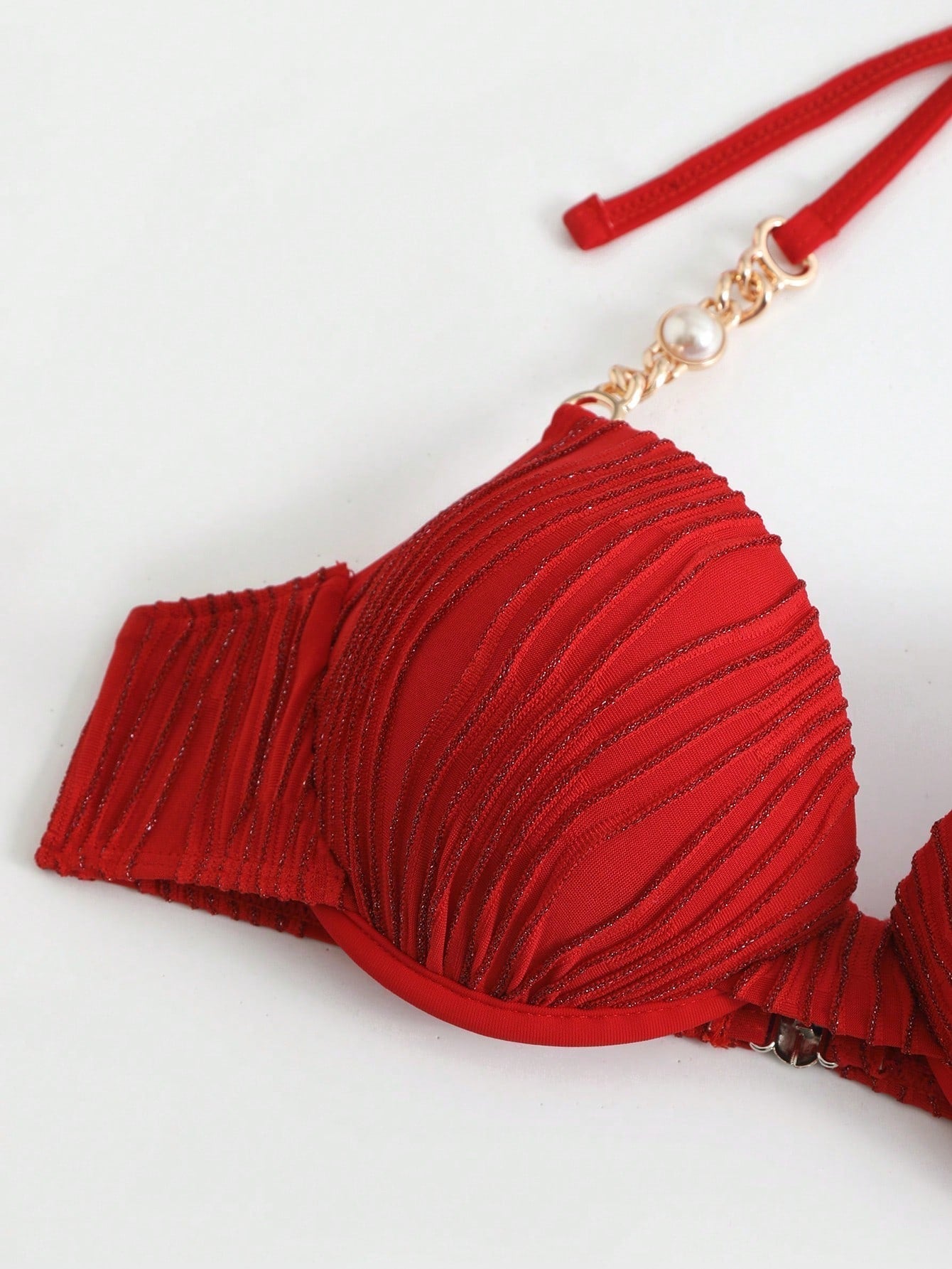PUSH UP Bikini Top mit Kette, Neckholder