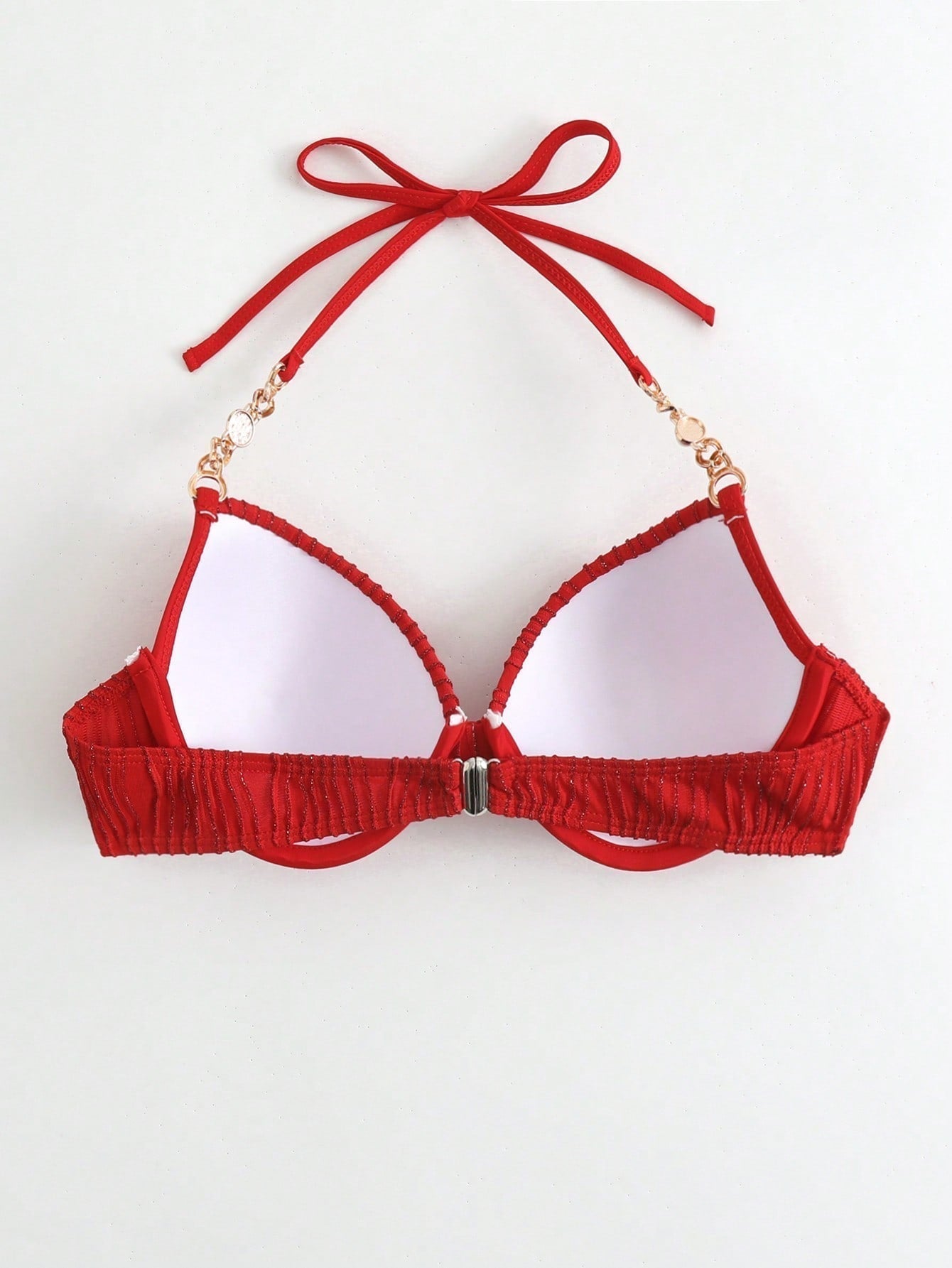 PUSH UP Bikini Top mit Kette, Neckholder