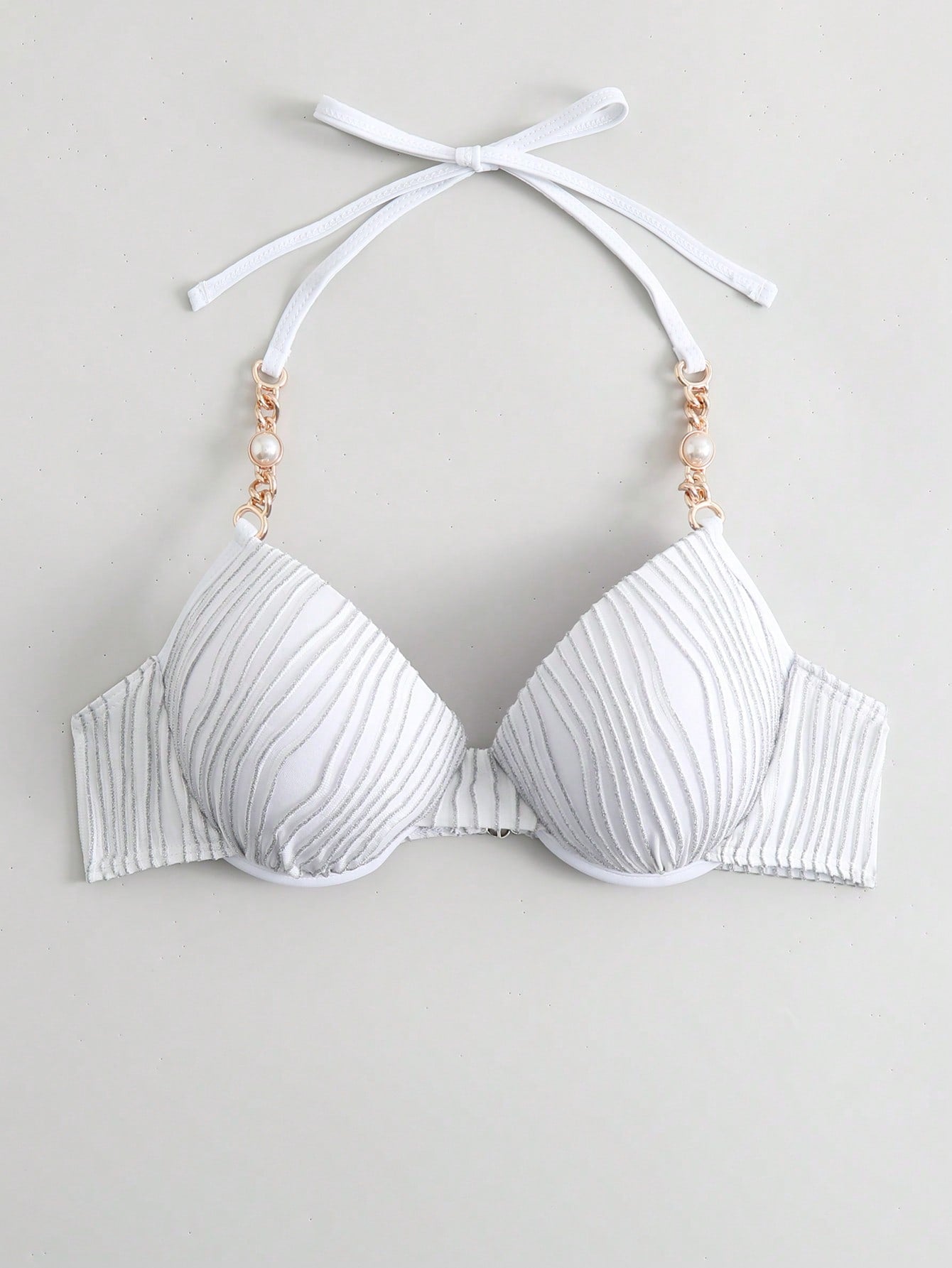 PUSH UP Bikini Top mit Kette, Neckholder