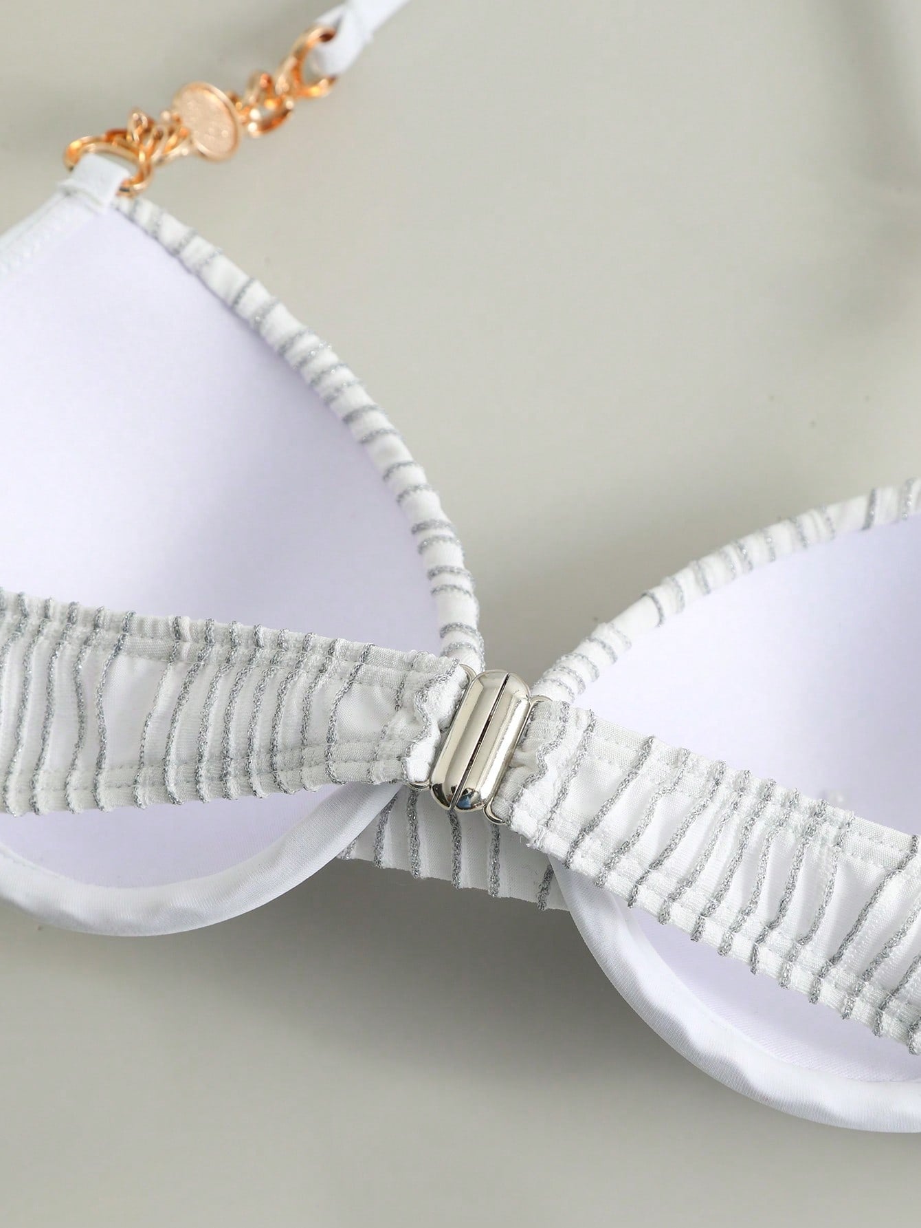 PUSH UP Bikini Top mit Kette, Neckholder