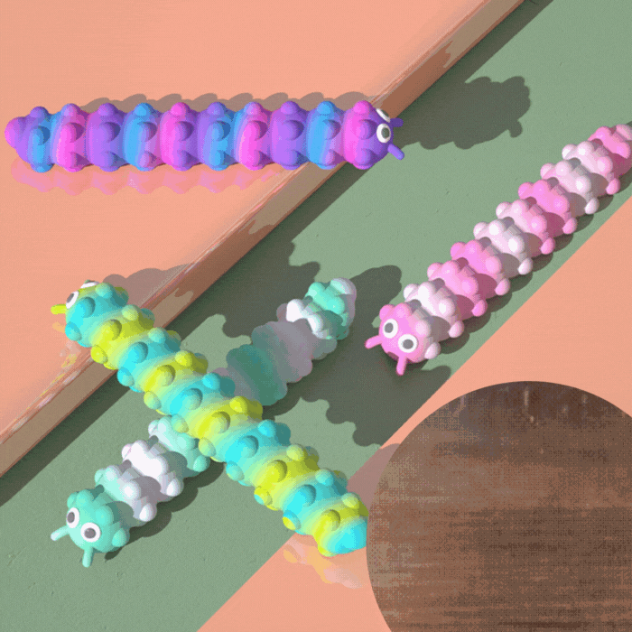 Raupe™ Push Popper Saugraupen