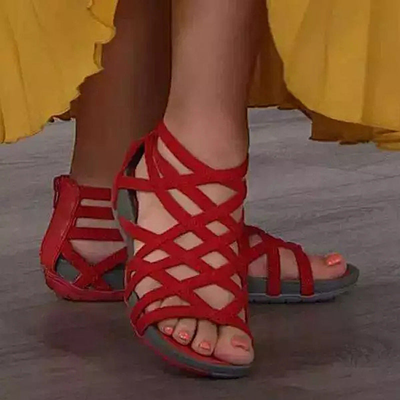 Gloria™ Runde Zehe Hohle Atmungsaktive Römische Sandalen