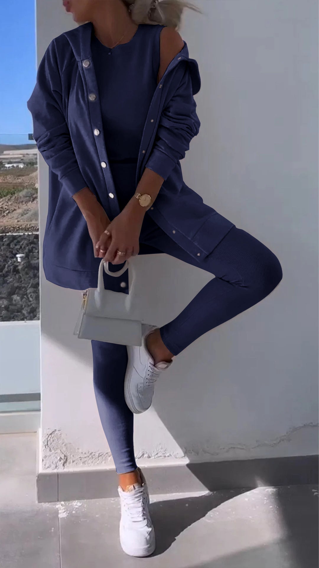 Kelsey™ - Bestehend Aus Strickjacke Und Sweatshirt Mit Kapuze