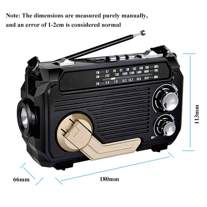 StormLicht™ | Notfallradio & LED-Lampe – Für Stromausfälle & Notlagen