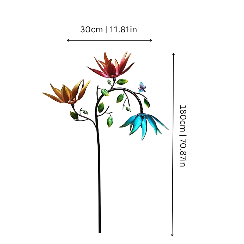GartenZauber™ Windspiel – Farbenfrohe Magie bei jeder Brise