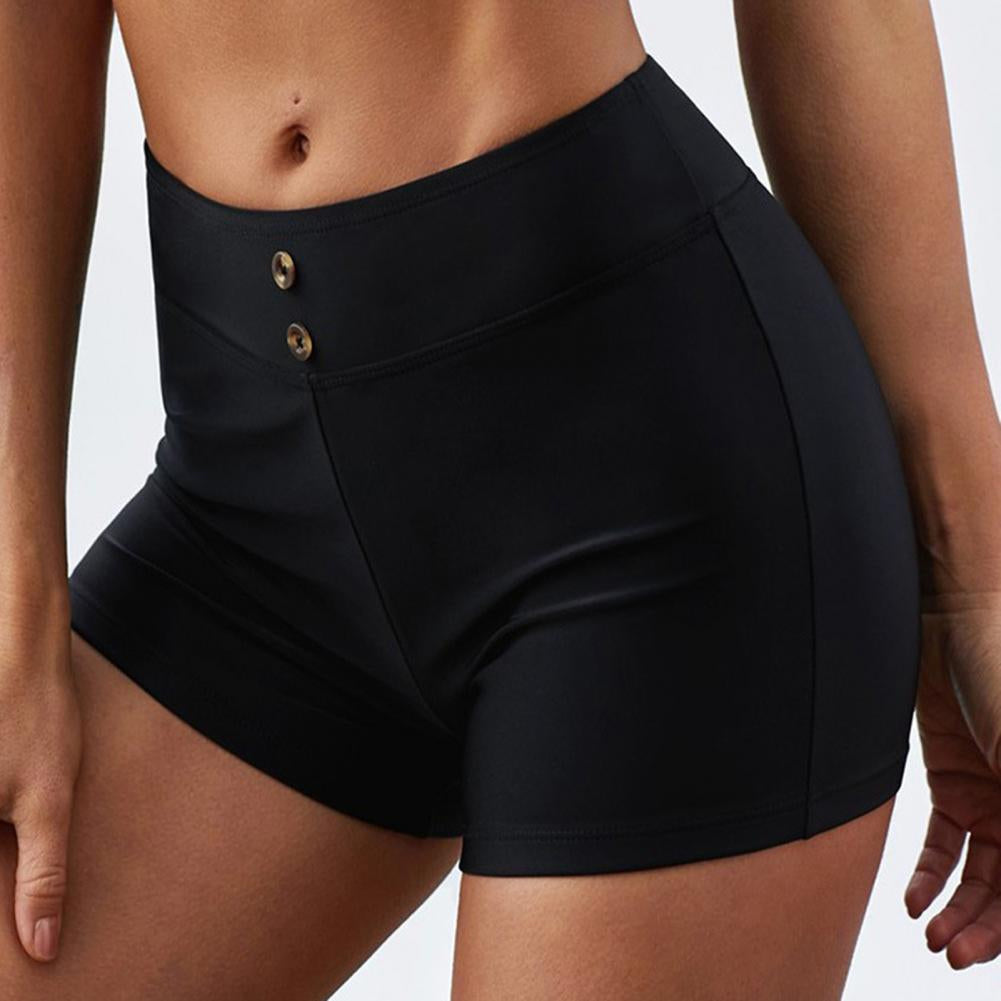 Modioza Shorts Sommer schnell trocknen lässig hohe elastische Taille Tight Fitness Badeanzug Bottom