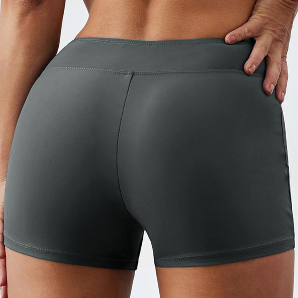Modioza Shorts Sommer schnell trocknen lässig hohe elastische Taille Tight Fitness Badeanzug Bottom
