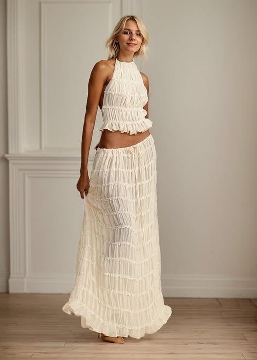 Vessora™ - Elegantes Rückenfreies 2-Teiliges Rock-Set