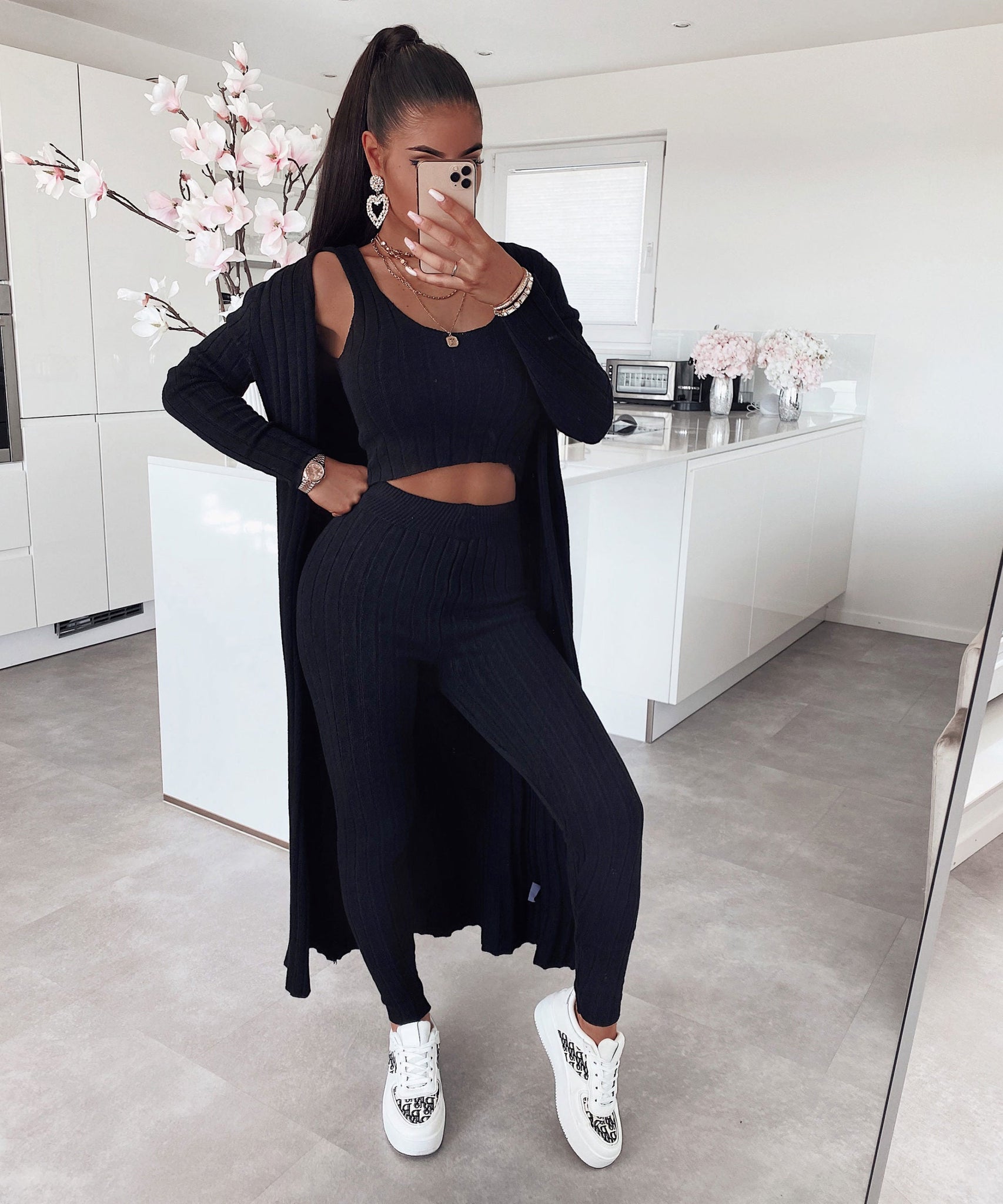 Dreiteiler Macie Schwarz