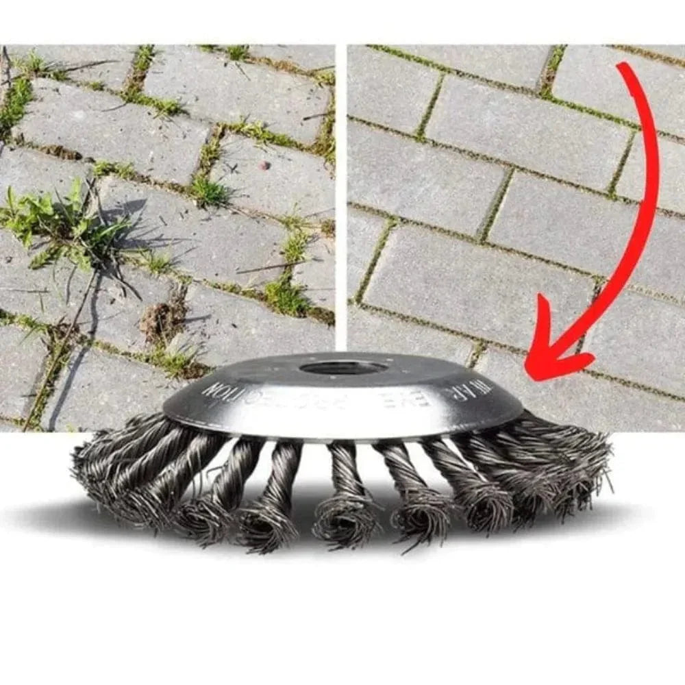 WeedMaster™ – Die kraftvollste Unkrautbürste für schwieriges Gelände