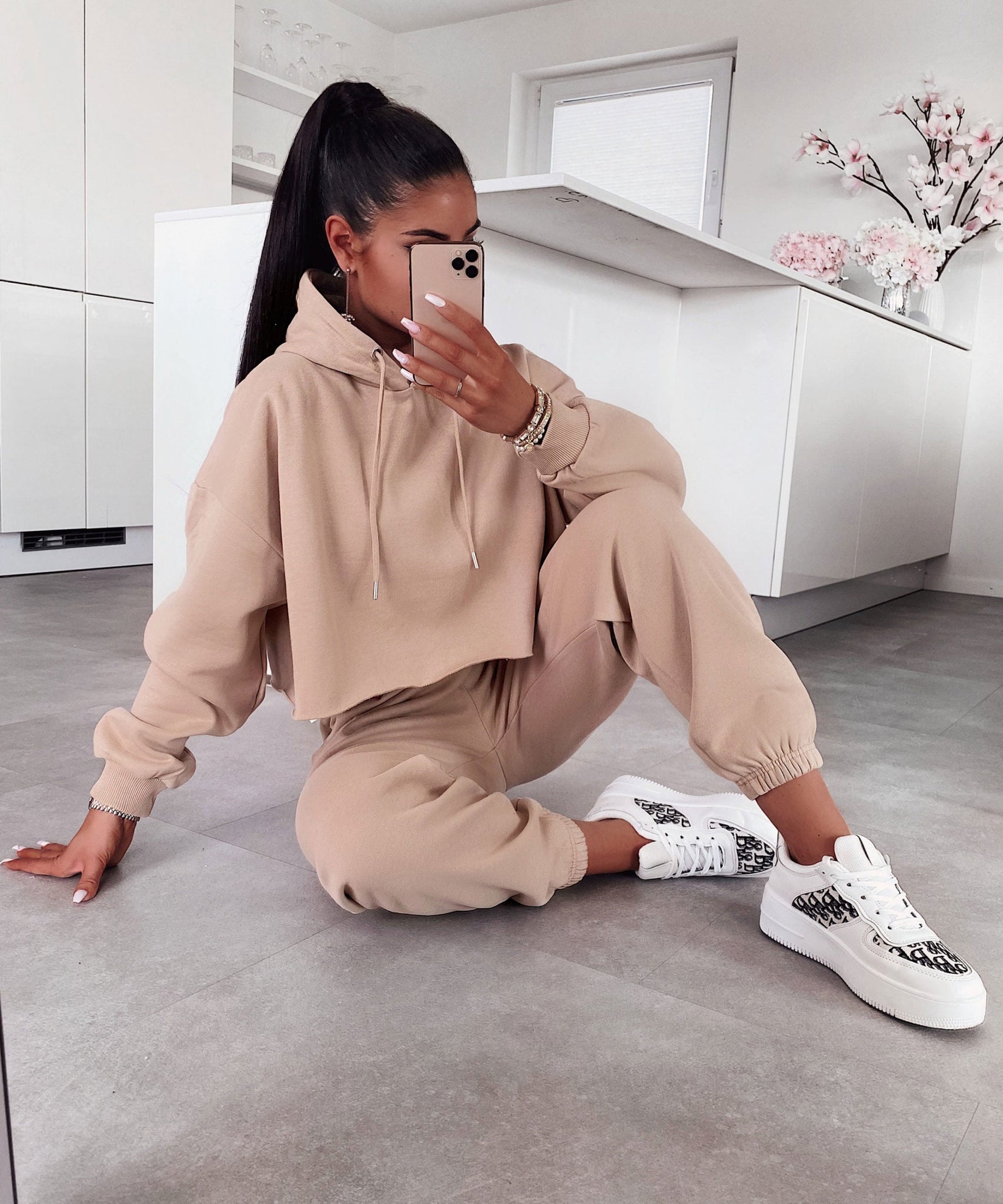 Jogger Set Lexi Beige Neu