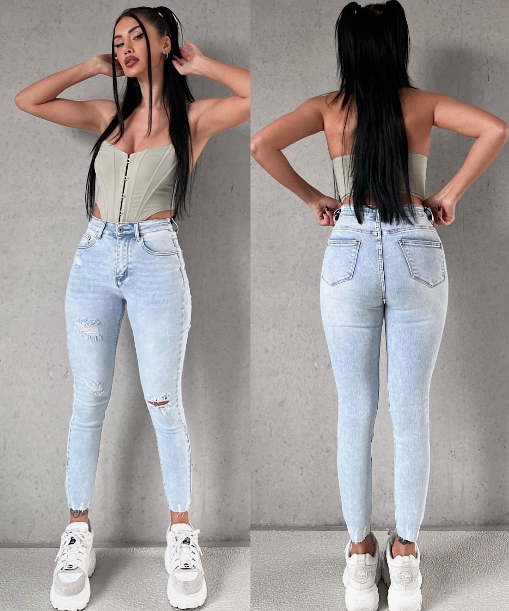 Skinny Jeans Pilar Hellblau