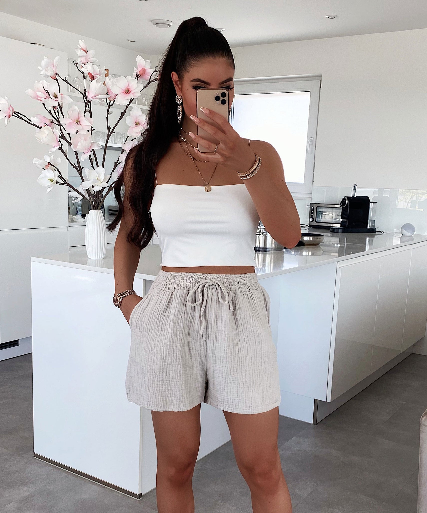 Musselin Set Lia Beige