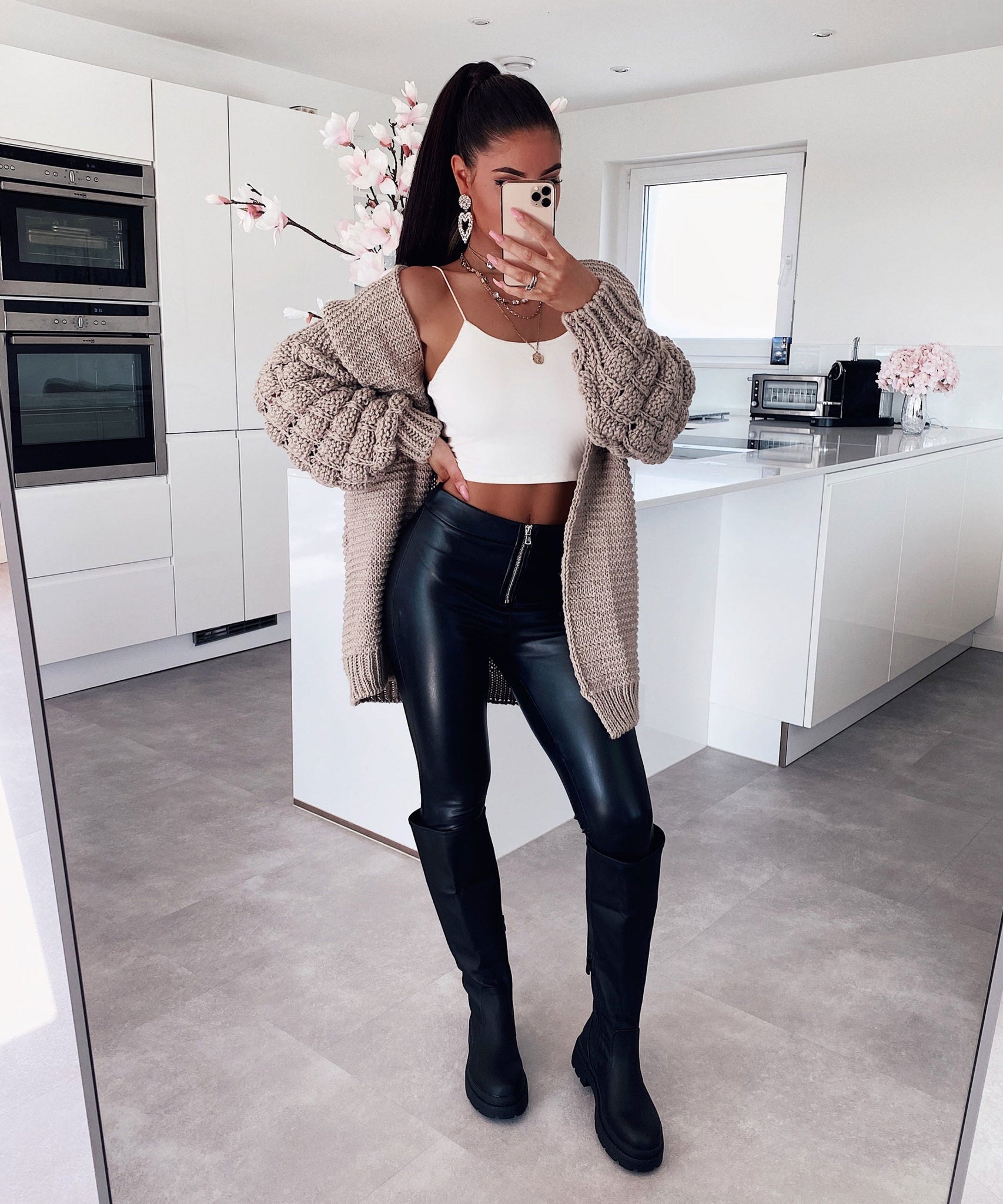 Strickjacke Cloudy Taupe