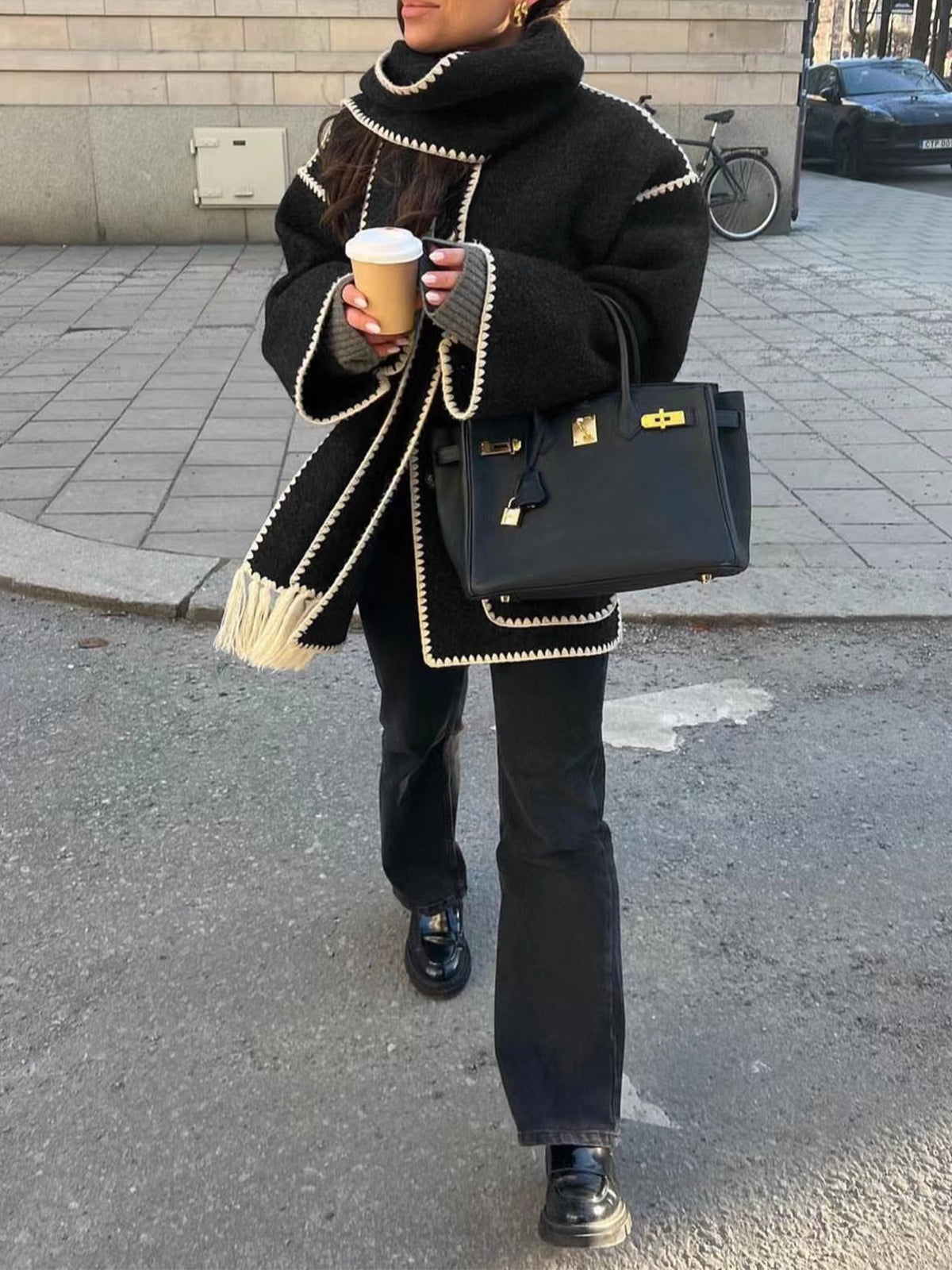 Eleanor™ - Kontrastjacke mit Schalbesatz (50% Rabatt)