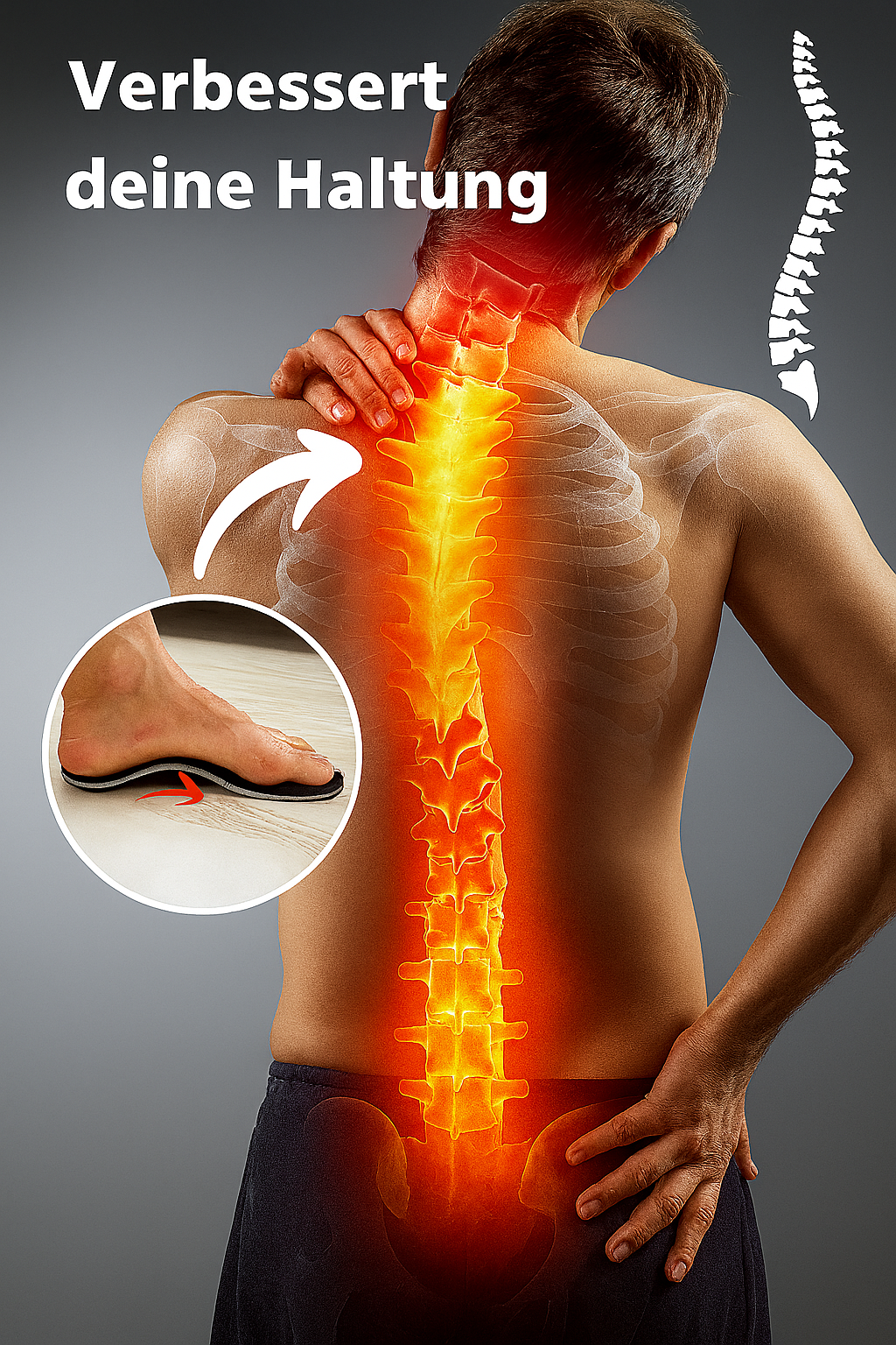 FußKraft™ – Einlegesohlen für Schmerzfreie Schritte & Gesunde Haltung (1+1 GRATIS)