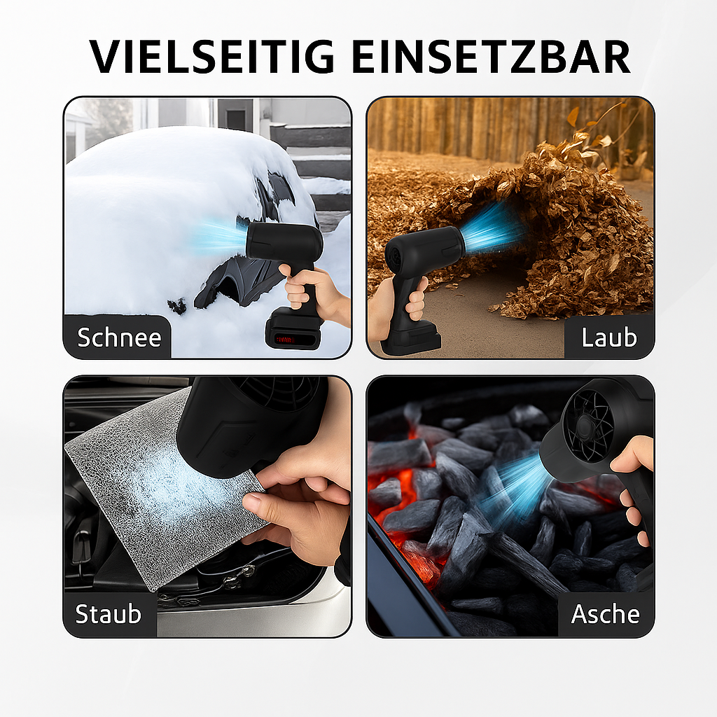 BladBreeze™ – Kabelloses Gebläse für blitzschnelles Entfernen von Laub, Schmutz, Staub und alltäglichem Unrat