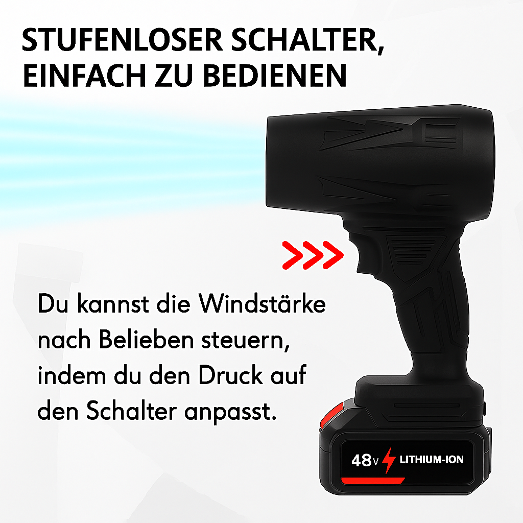 BladBreeze™ – Kabelloses Gebläse für blitzschnelles Entfernen von Laub, Schmutz, Staub und alltäglichem Unrat