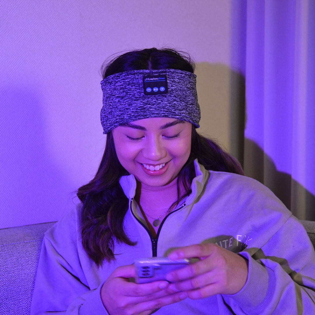 Sonova™ – Kabellose Stirnband-Kopfhörer mit Augenmaske