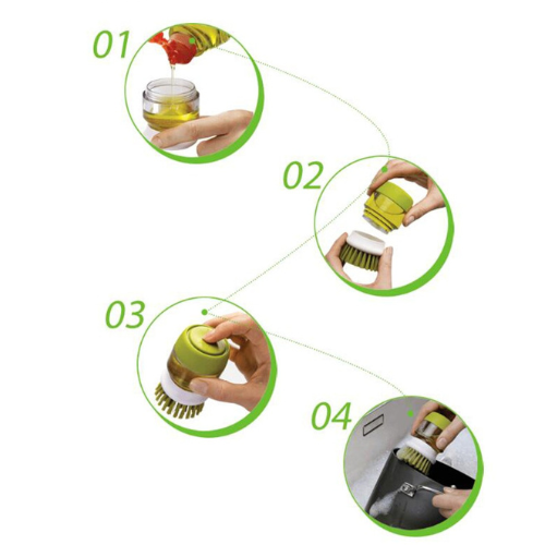 SpüliPress™ Küchengeschirrspülbürste 1+1 GRATIS