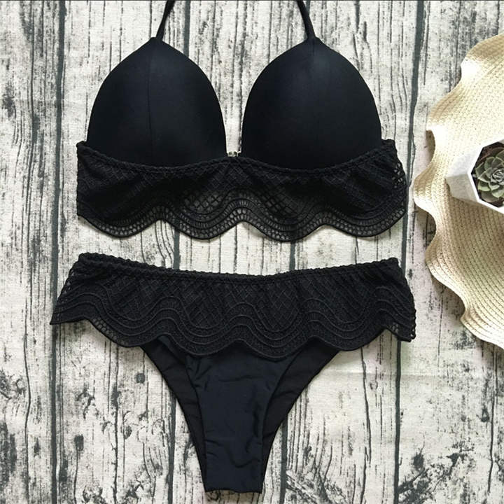 Modioza Sexy Badeanzug aus Spitze