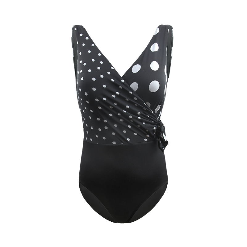 Modioza Schwarz gepunktete Bademode