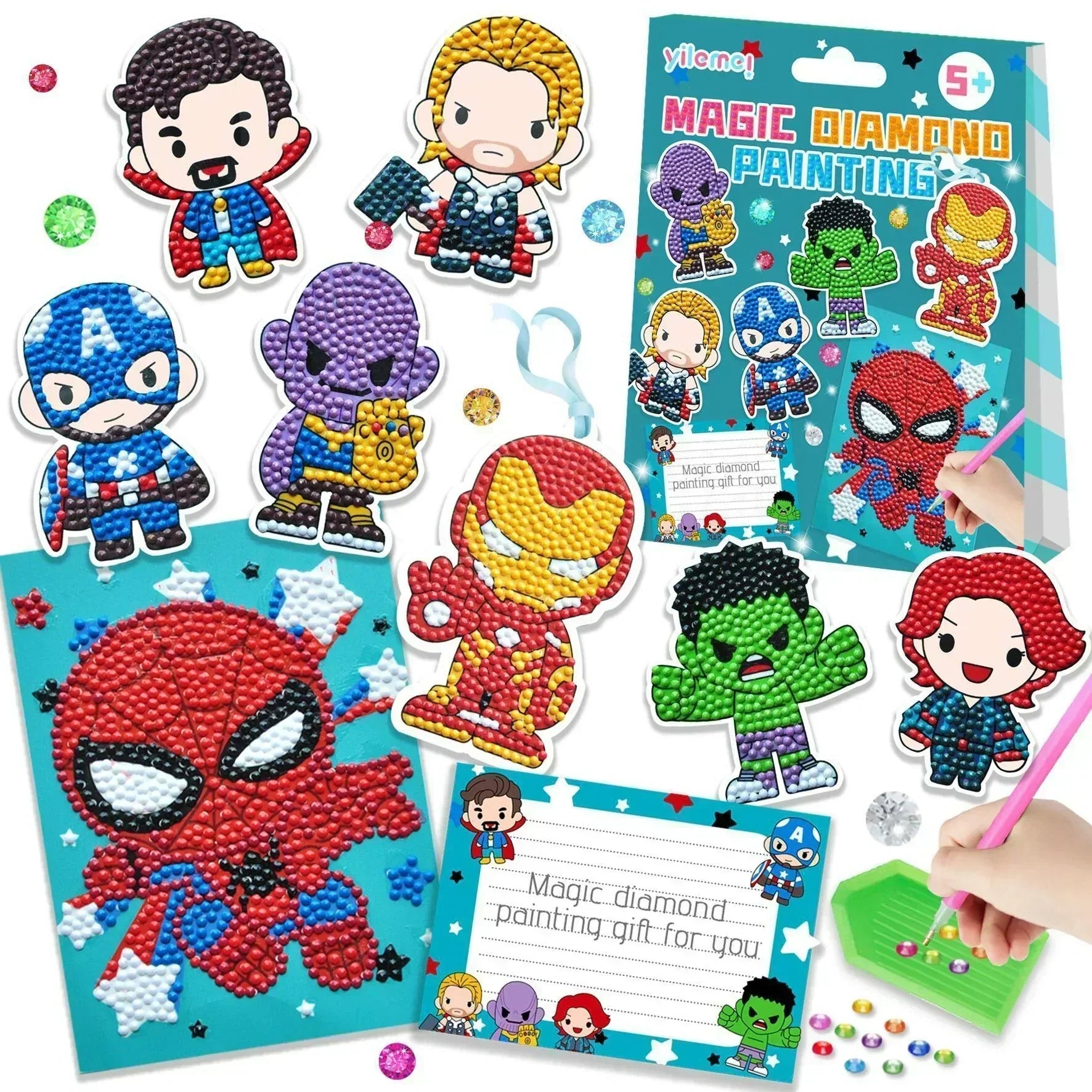 50% RABATT | CrystalCanvas™ | Kreatives Diamanten-Mal-Set