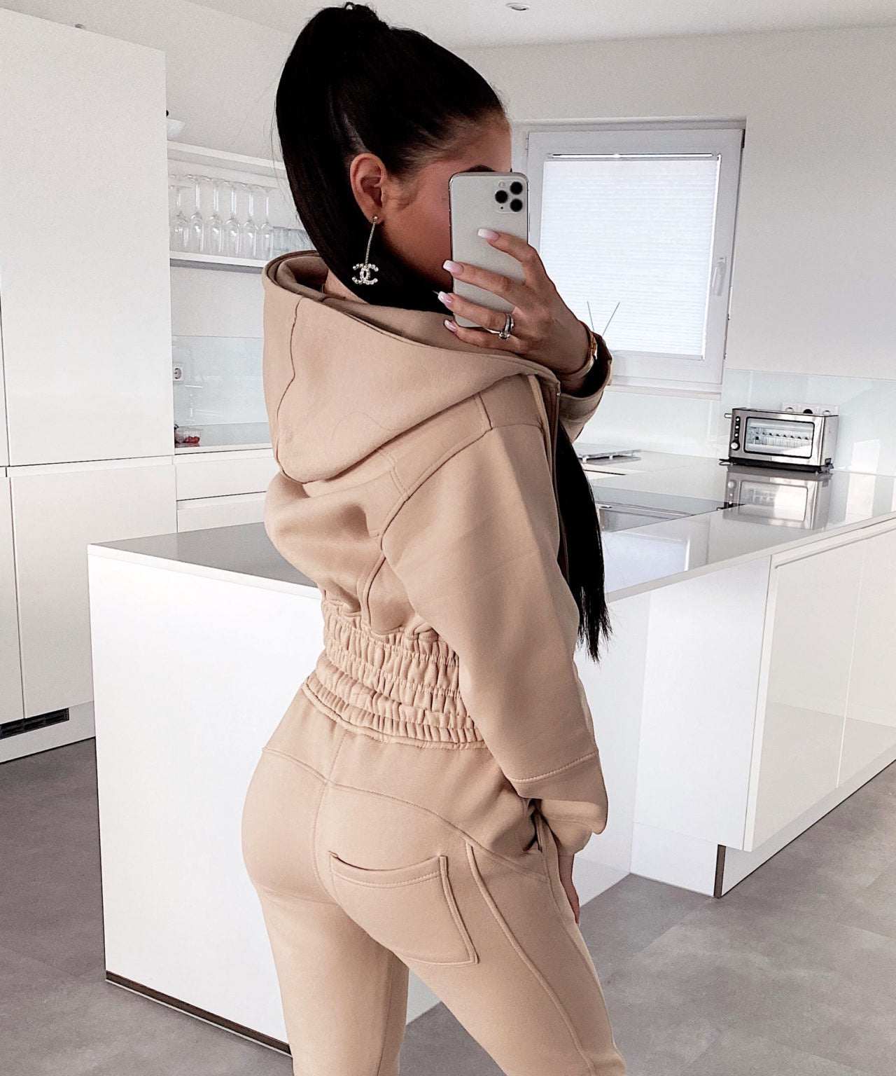 Jogger Set Selena Beige Neu