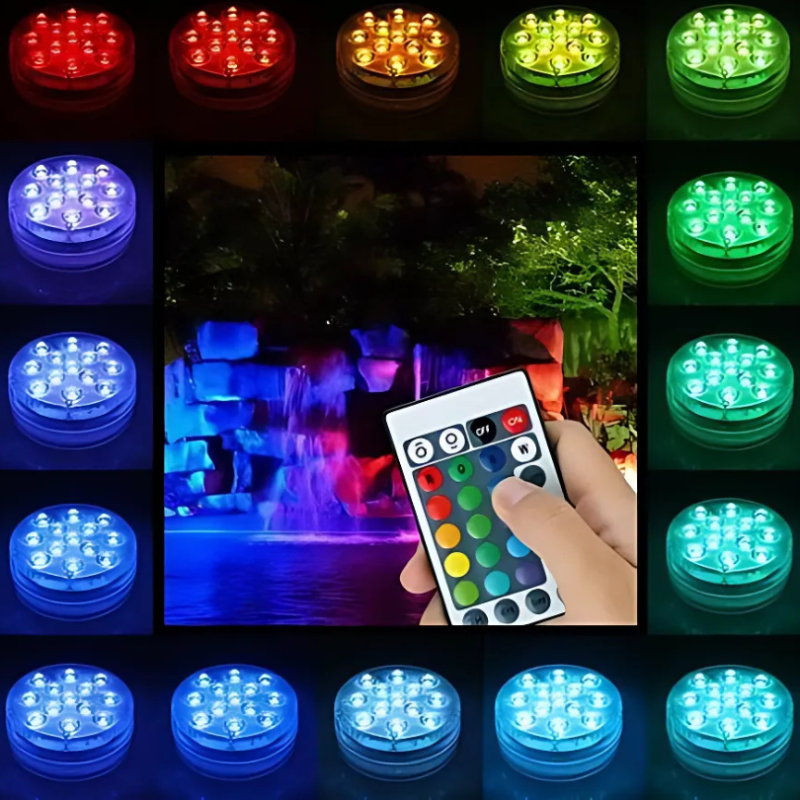 Aquanova™ | Ferngesteuerte LED-Lichter für magische Unterwasseratmosphäre (1+1 GRATIS)